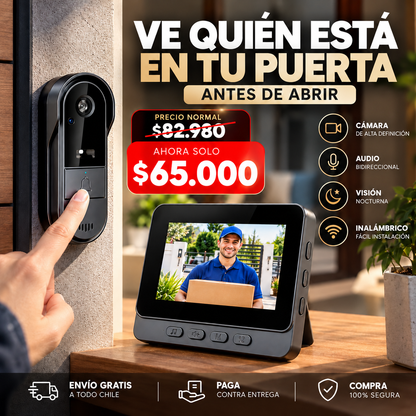 SENTRA PRO™ | TIMBRE INTELIGENTE. MONITOR Y CAMARA HD
