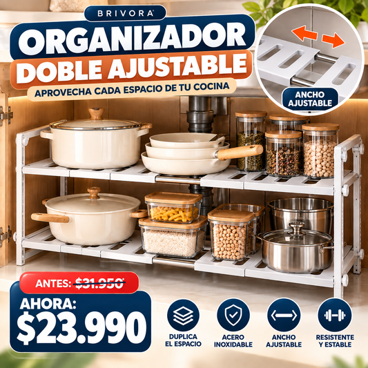 FLEXISTACK™  | Organizador Ajustable inoxidable PREMIUM
