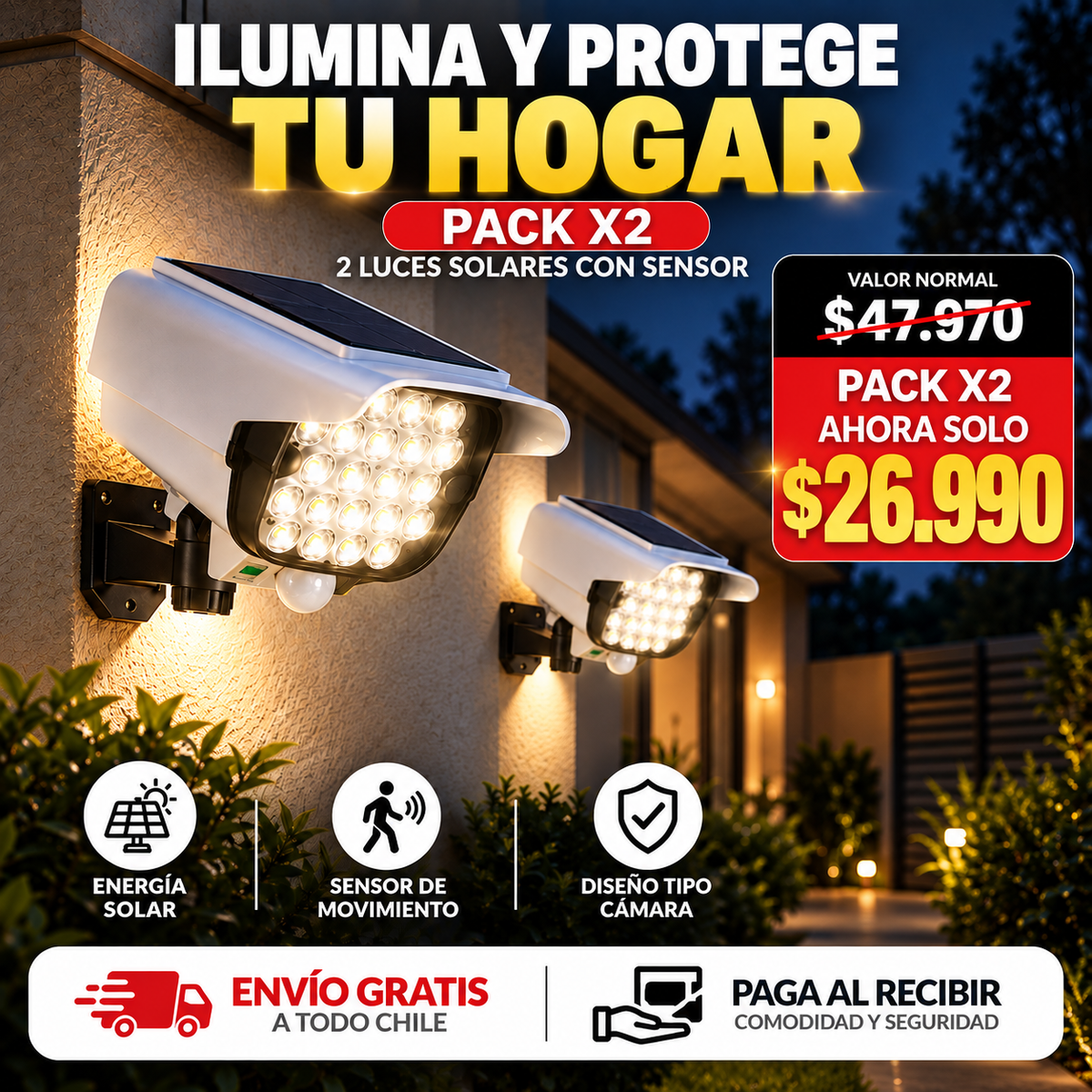 SOLARA PRO™ | Luz Solar Exterior Inteligente