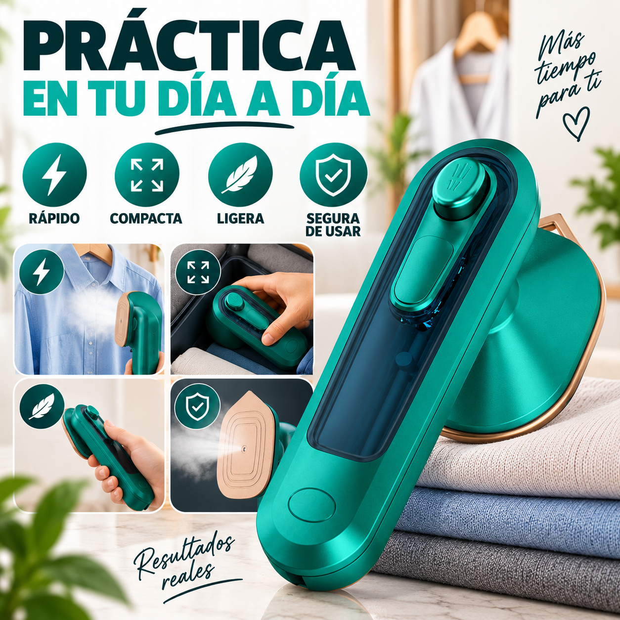 VELORA™ | Plancha a vapor portatil