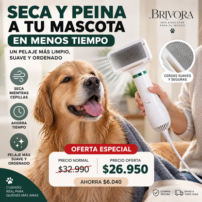 FURFLOW™ | SECADOR Y CEPILLO PARA MASCOTAS