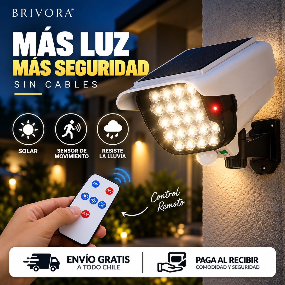 SOLARA PRO™ | Luz Solar Exterior Inteligente