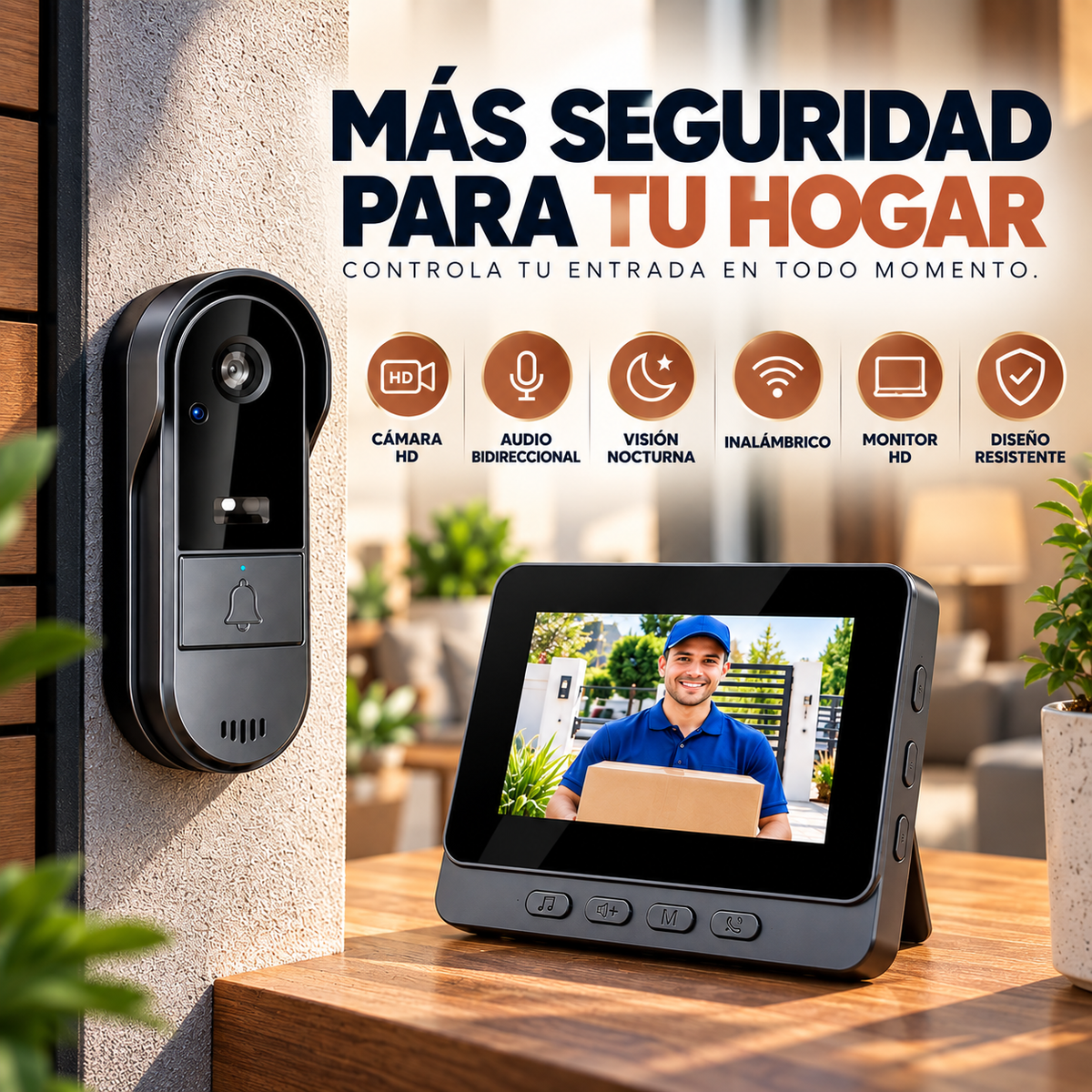 SENTRA PRO™ | TIMBRE INTELIGENTE. MONITOR Y CAMARA HD